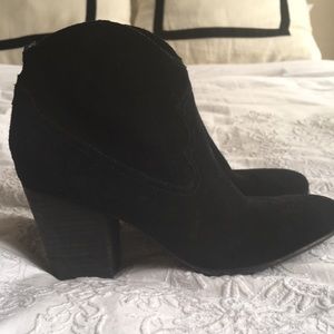 Ralph Lauren suede western heeled booties